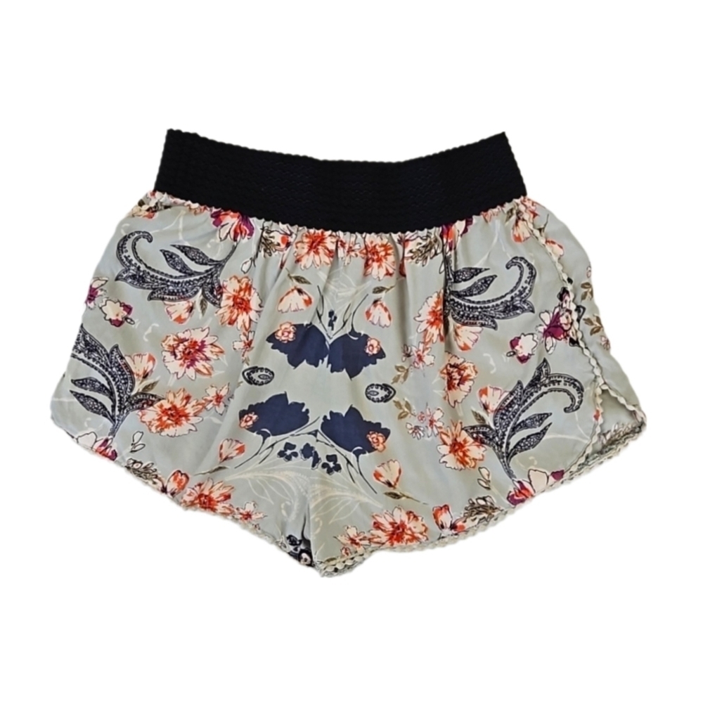 Super Soft Shorts Bohemian Loungewear Pom-Pom Trim, Women's S, by Gypsy Love